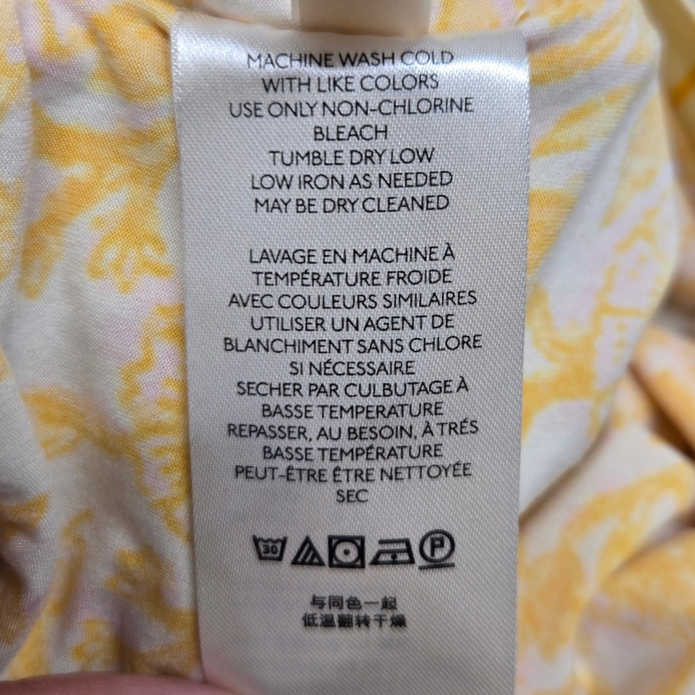 Free People Mini Skirt Medium She's Something‎ Else Yellow Floral Print Bodycon - Picture 9 of 9